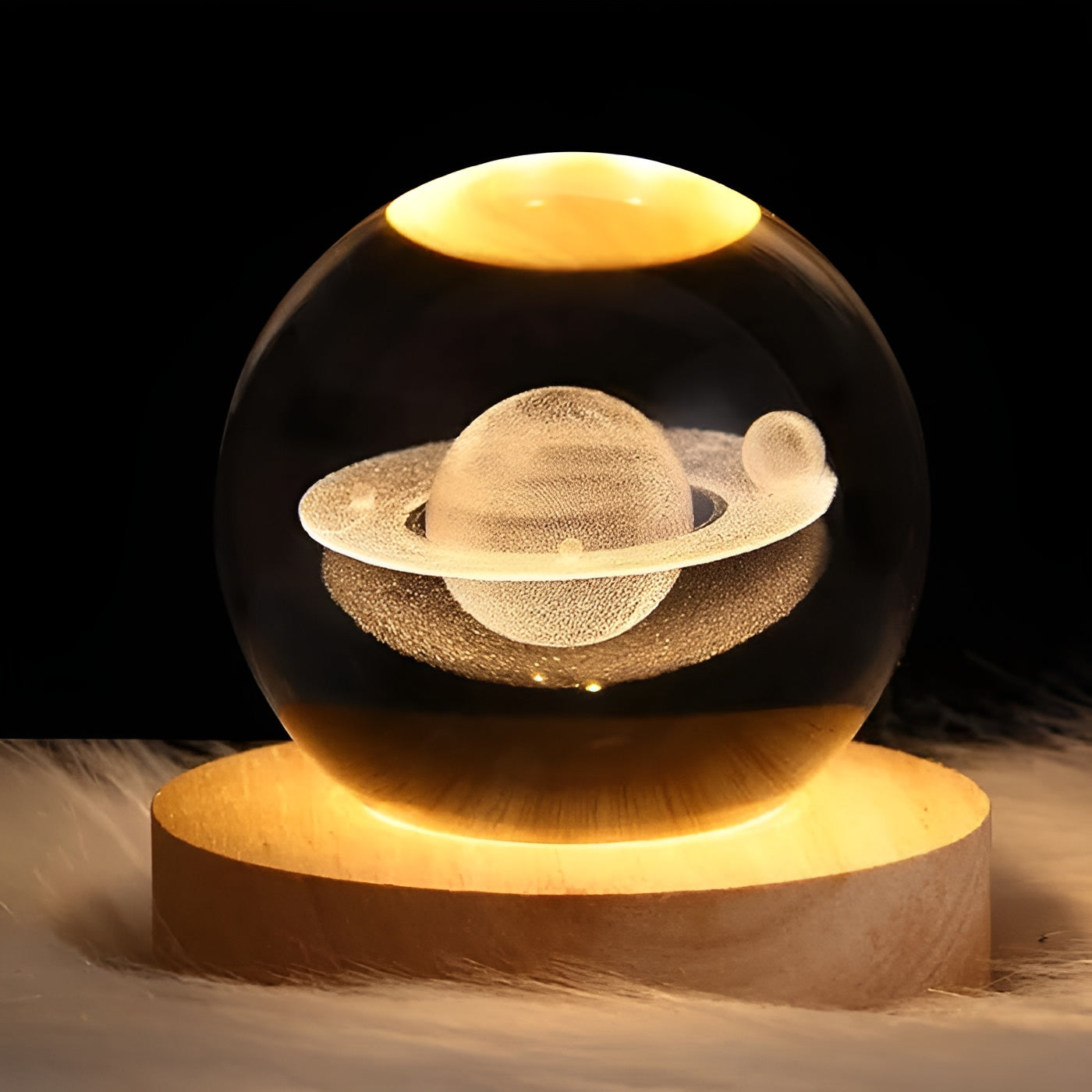 ZONNESTELSEL LAMP 3D Zonnestelsel Kristallen Bal